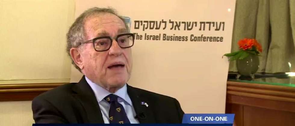 Prof. Alan Dershowitz sits down for an exclusive interview with i24news with anchorwoman Lucy Arish ( i24news Screencap )