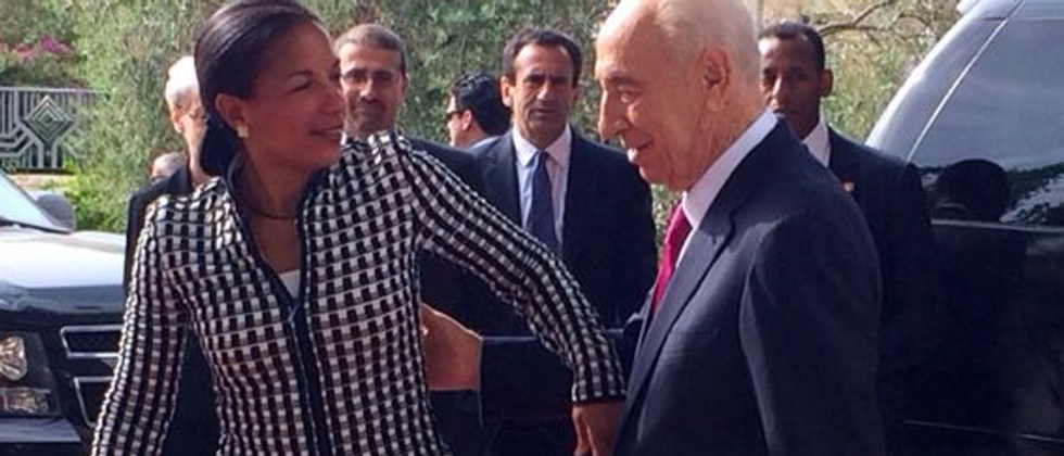 Shimon Peres & Susan Rice ( Yonathan Rykner pour i24news )